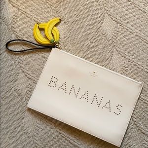 CUTEST Kate Spade Bananas Leather Clutch! 🍌🍌🍌
